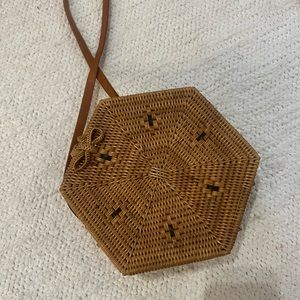 Hexagon Rattan Bag